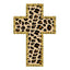 Fabric Iron On - Leopard Cross W/Nailheads - Al Masam Stationery LLC