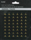 Hot Fix Iron On - Nailhead Triangle Shiny Gold - Al Masam Stationery LLC