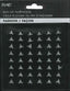 Hot Fix Iron On - Nailhead Triangle Shiny Silver - Al Masam Stationery LLC