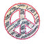 Rhinestone Med Zebra Peace Sgn - Al Masam Stationery LLC
