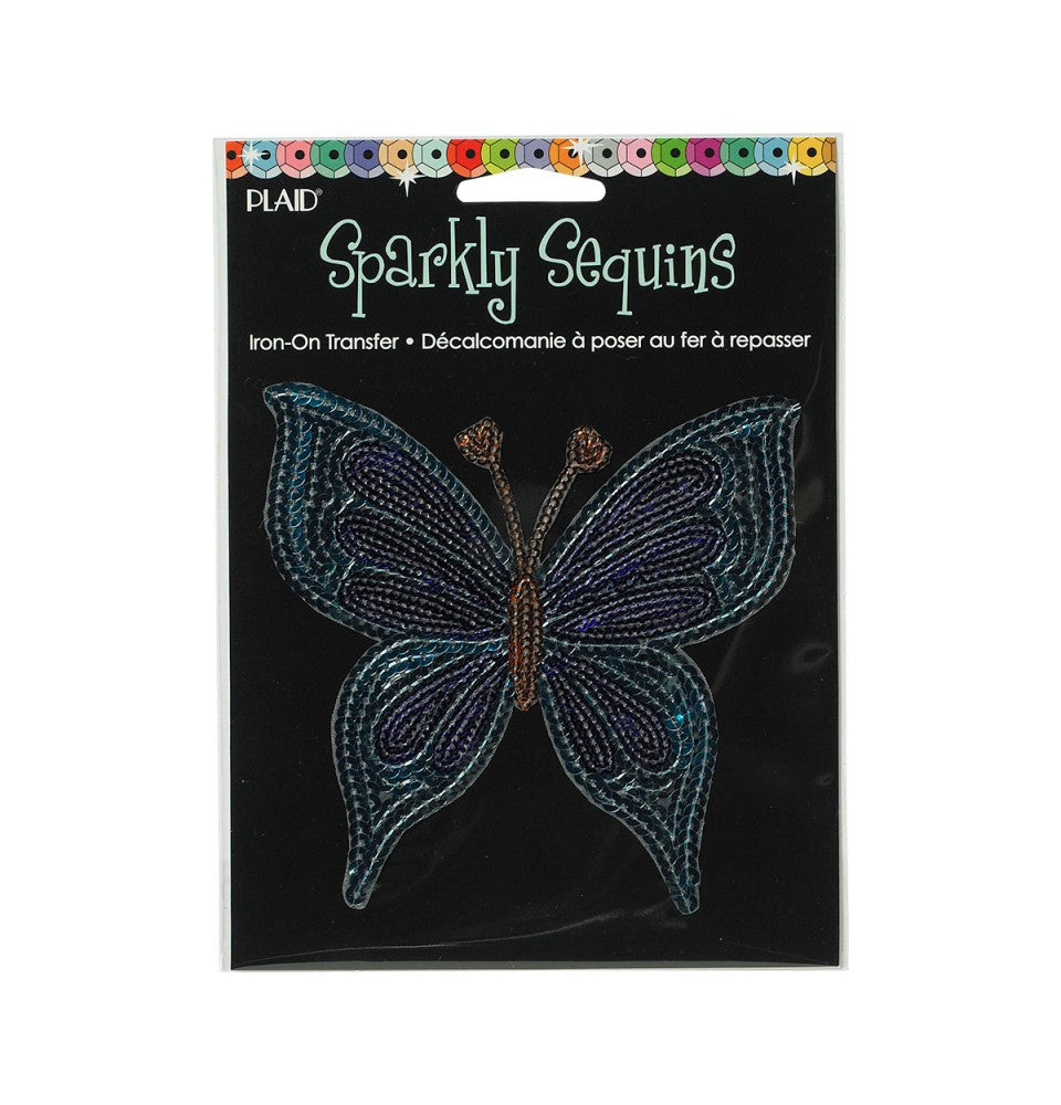 Sparkly Sequin Io Blue Bttrfly - Al Masam Stationery LLC Main image