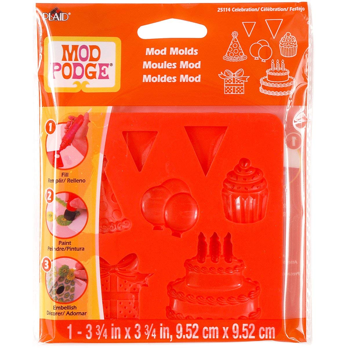 Mod Podge Mod Mold - Celebration - Al Masam Stationery LLC Main image