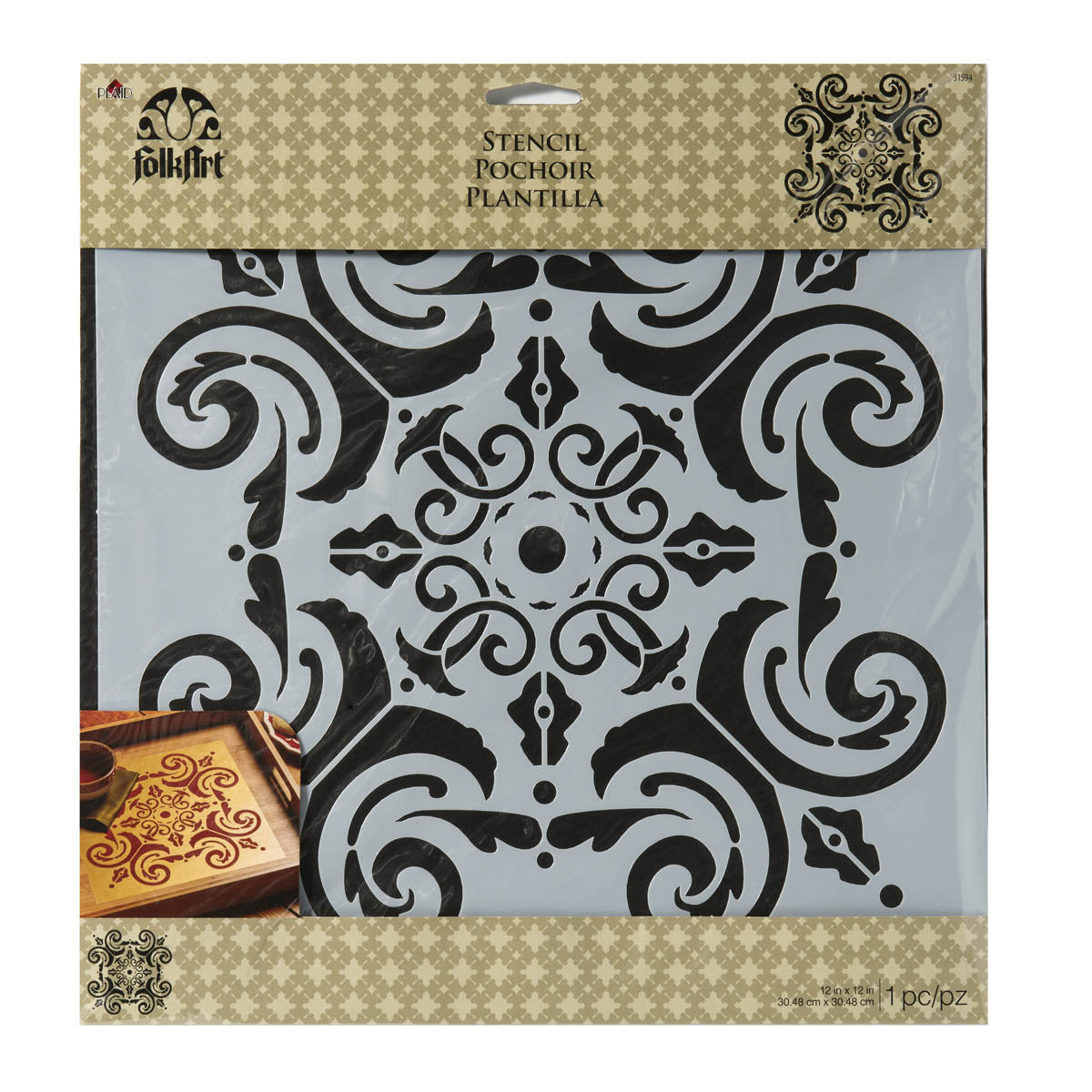 Folk Art Large Painting Stencil- Fresh Elegance - MSP 31594 - Al Masam Stationery LLC Main image