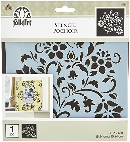 Folk Art Small Painting Stencil - Lovely Floral - MSP 30934 - Al Masam Stationery LLC Main image