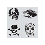 Folkart Ed Roth Stencil Skull Set 12 X 12 - Al Masam Stationery LLC