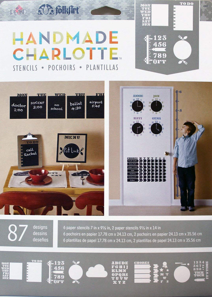 Folkart Handmade Charlotte Stencil Message Center - Al Masam Stationery LLC