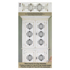 Folkart Home Dcor Stencil Elegant Damask - Al Masam Stationery LLC