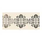Folkart Home Dcor Stencil Elegant Damask - Al Masam Stationery LLC