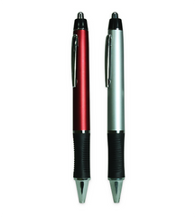 AMS- 085 - Plastic pen with Rubber Grip - Al Masam Stationery LLC