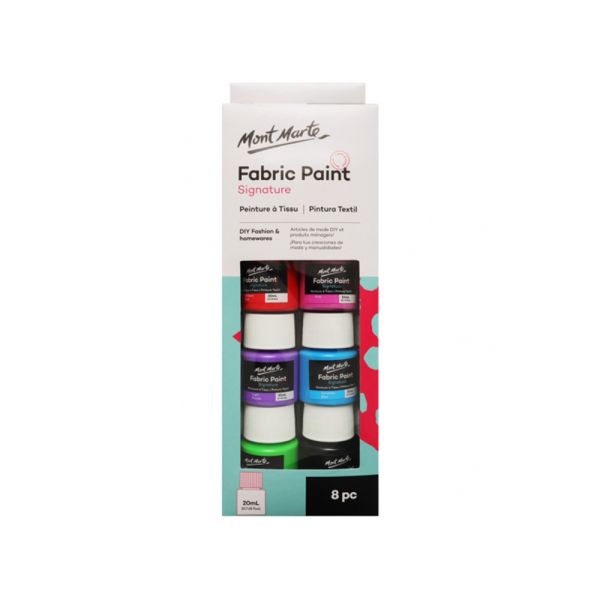 MM Fabric Paint Set 8pc x 20ml - Al Masam Stationery LLC