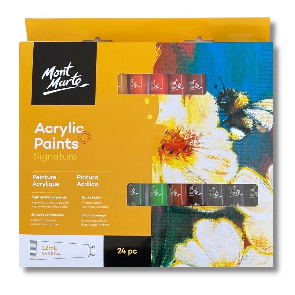 Mont Marte Acrylic Paints 24pc x 12ml - Al Masam Stationery LLC Main image