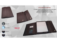 AMS- RM-357 - PU Leather Portfolio - Al Masam Stationery LLC