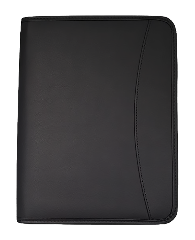 AMS-RM-368 • Black  -  PU Leather Portfolio - Al Masam Stationery LLC
