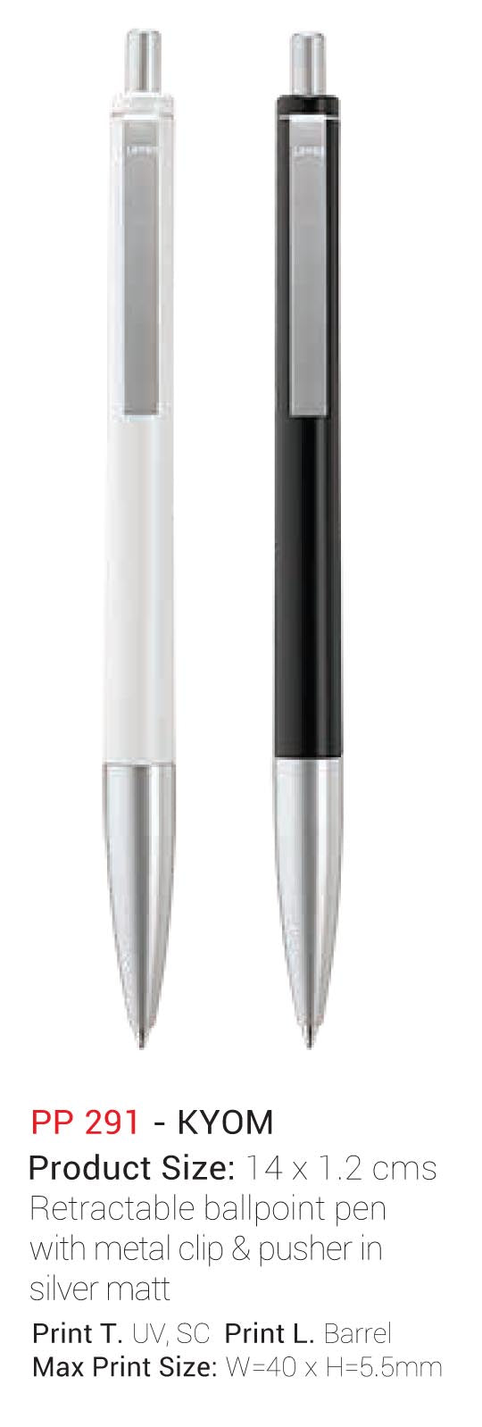 AMS PP 291 Uma KYOM Plastic Pen - Al Masam Stationery LLC