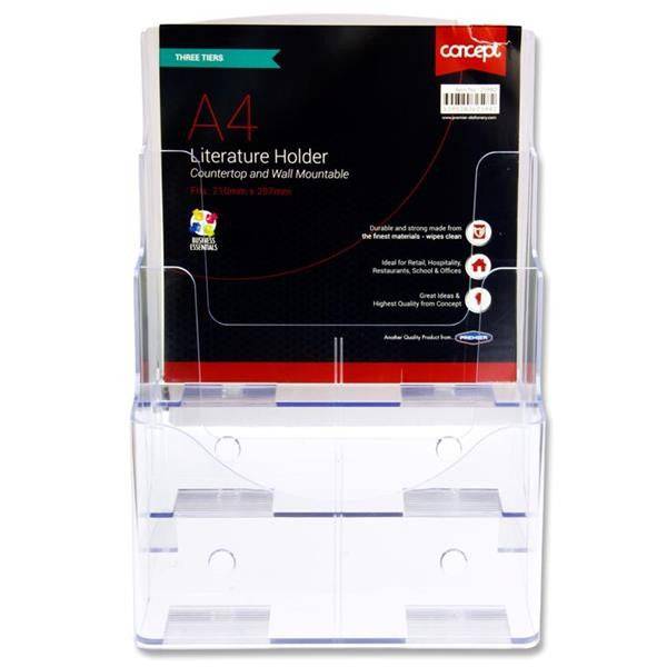 CONCEPT A4 LITERATURE HOLDER TWO TIER - Al Masam Stationery LLC Main image