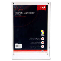 CONCEPT A4 MAGNETIC T SHAPED COUNTER TOP SIGN HOLDER - Al Masam Stationery LLC