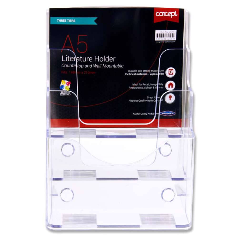 CONCEPT A5 LITERATURE HOLDER THREE TIER - Al Masam Stationery LLC Main image