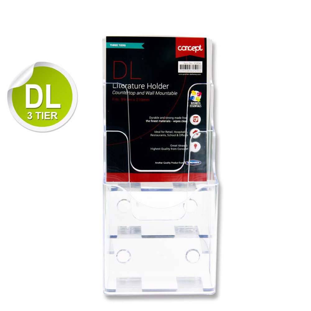 CONCEPT DL LITERATIRE HOLDER THREE TIER - Al Masam Stationery LLC Main image
