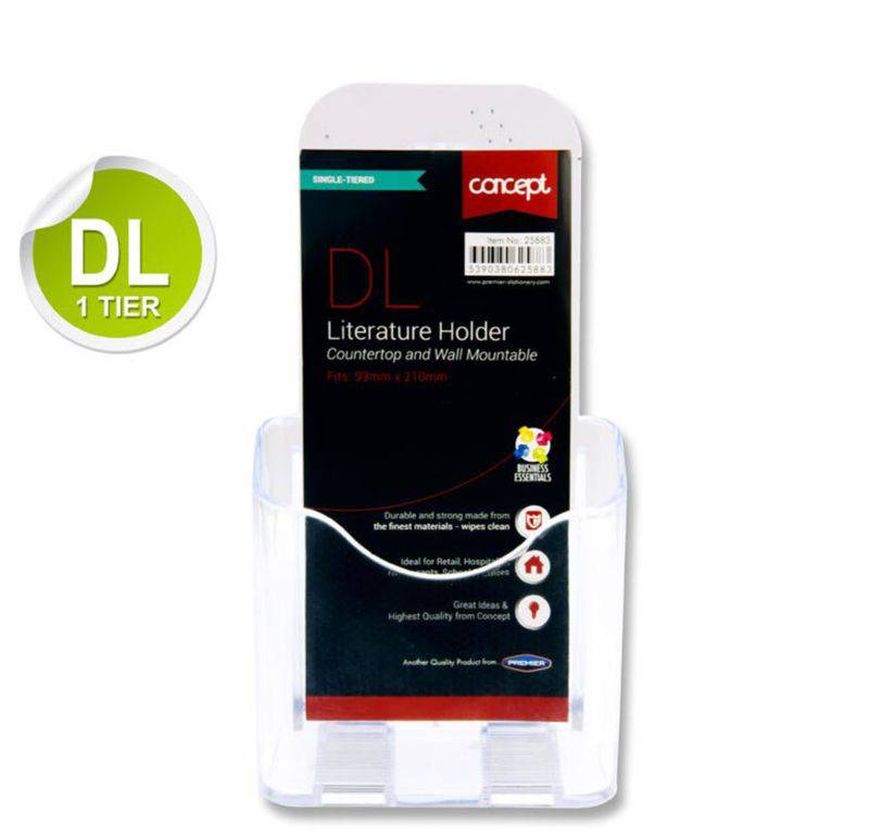 CONCEPT DL LITERATURE HOLDER SIGNLE TIER - Al Masam Stationery LLC Main image