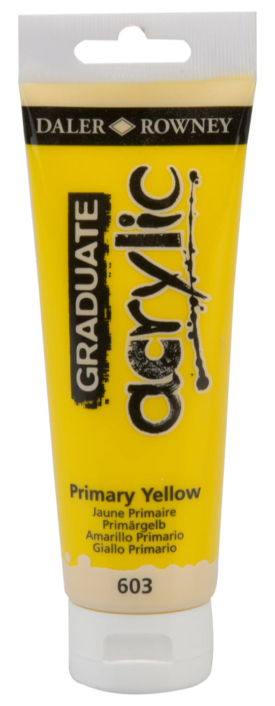 Daler Rowney Graduate Acrylic Color PRIMARY YELLOW - Al Masam Stationery LLC