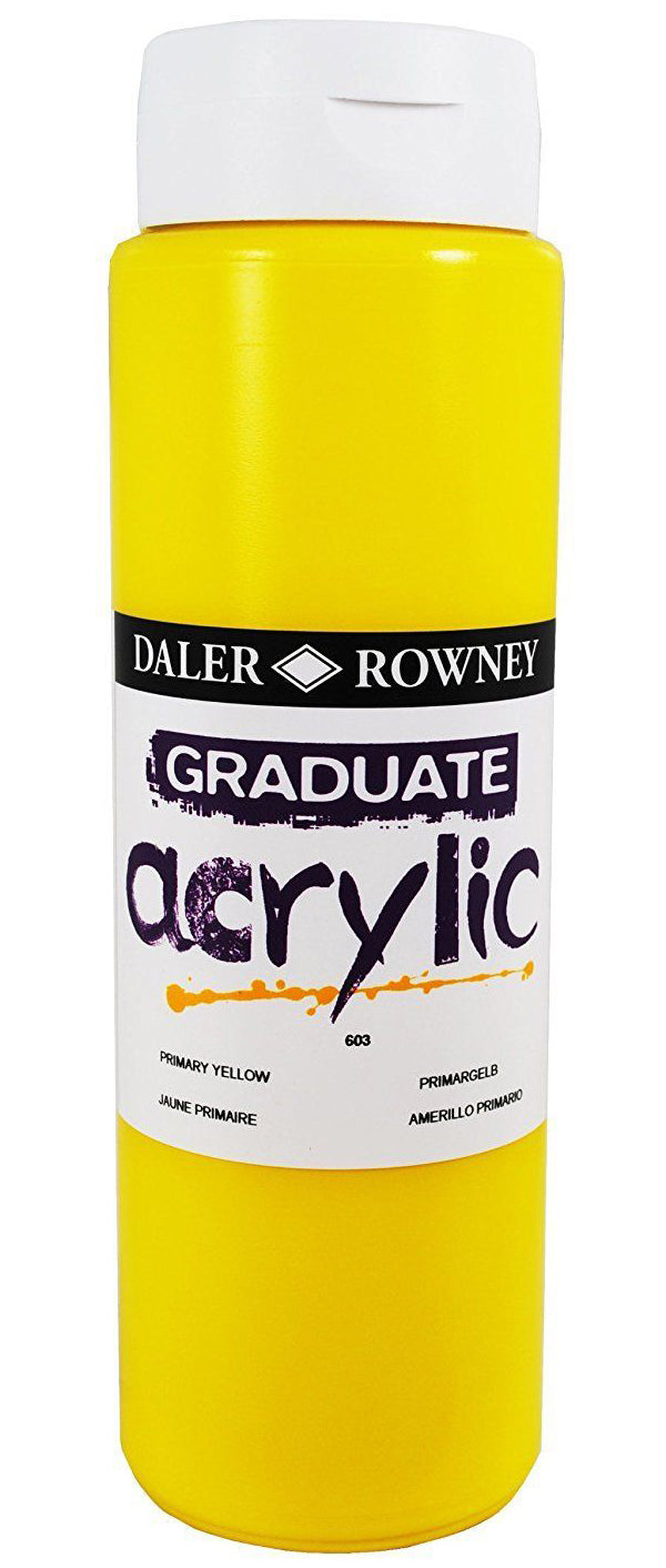 Daler Rowney Graduate Acrylic Color PRIMARY YELLOW - Al Masam Stationery LLC