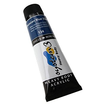Daler Rowney Acrylic System 3 Heavy Body PRUSSIAN BLUE HUE - Al Masam Stationery LLC