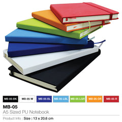 AMS-MB-05 - A5 Sized PU Notebook - Al Masam Stationery LLC