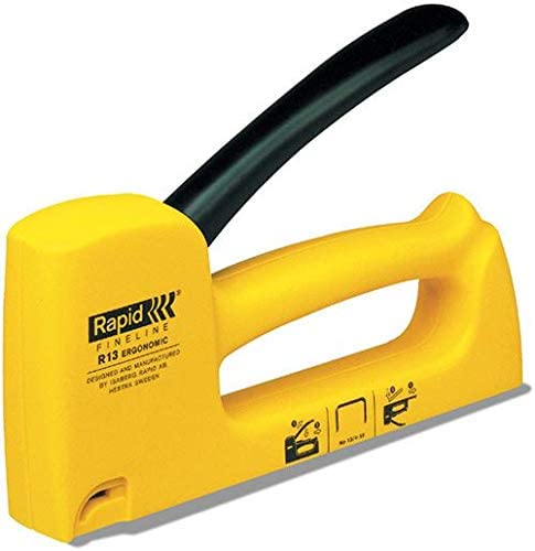 Rapid R13 Staple Finewire Gun with Clamshell, Yellow - Al Masam Stationery LLC Main image