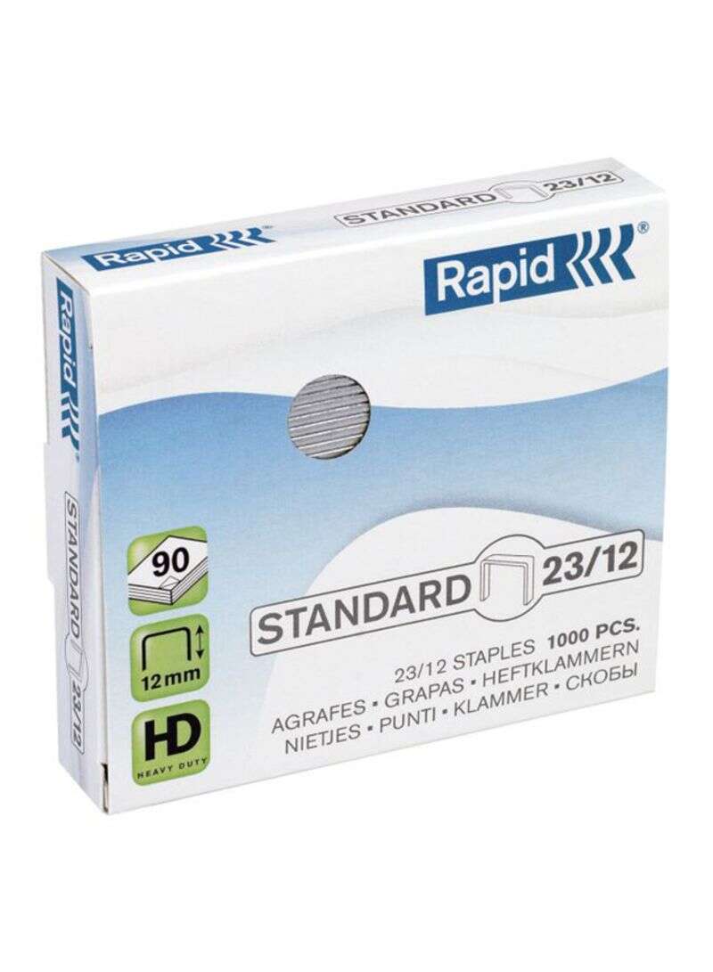 Rapid S23/12 Heavy Duty Standard Staples 60 to 90 Sheets - Al Masam Stationery LLC Main image