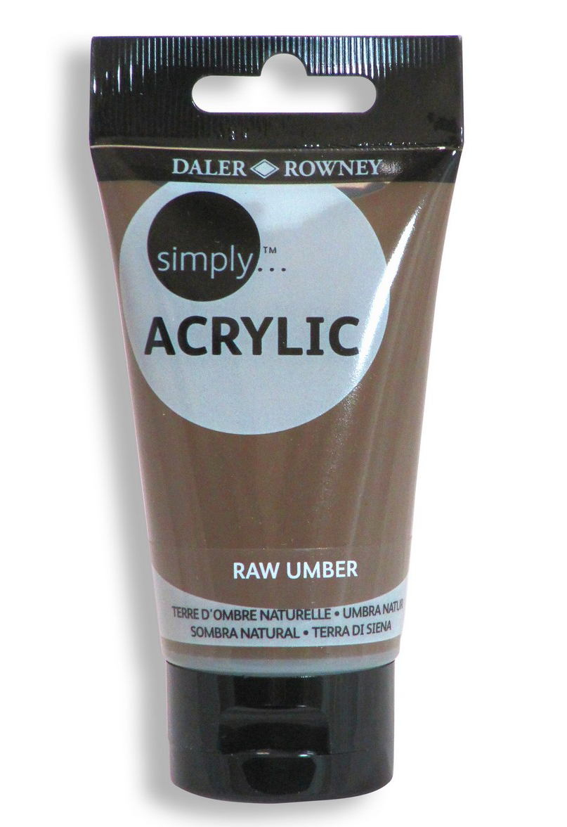 Daler Rowney Simply Acrylic Color RAW UMBER - Al Masam Stationery LLC