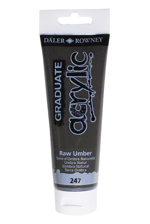 Daler Rowney Graduate Acrylic Color RAW UMBER - Al Masam Stationery LLC