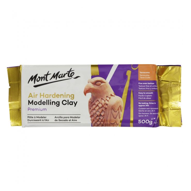 Mont Marte Air Hardening Modelling Clay - Terra 500gms - Al Masam Stationery LLC