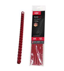 GBC BINDING COMB ROUND 21 RG 10MM RED - Al Masam Stationery LLC