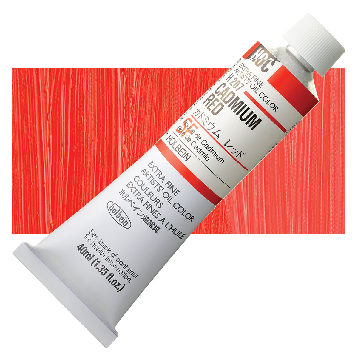 Holbein Artists Oil Colors Cadmium Red 40Ml - Al Masam Stationery LLC