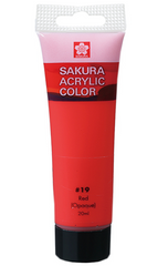 SAKURA ACRYLIC 75ML RED - Al Masam Stationery LLC