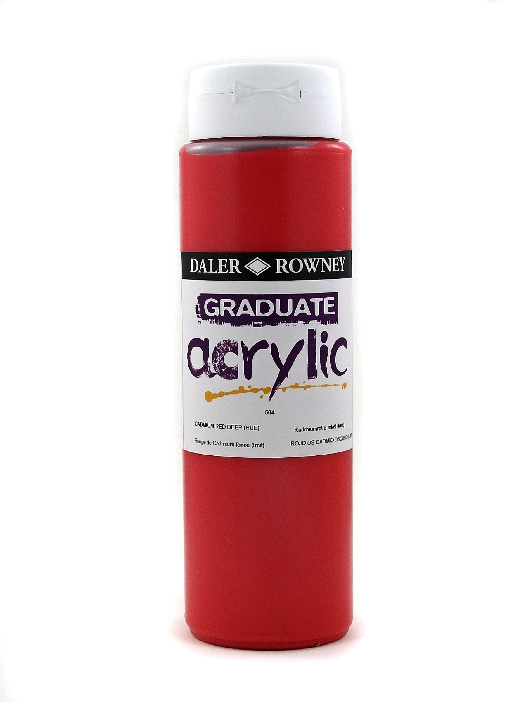 Daler Rowney Graduate Acrylic Color CADMIUM RED DEEP (HUE) - Al Masam Stationery LLC