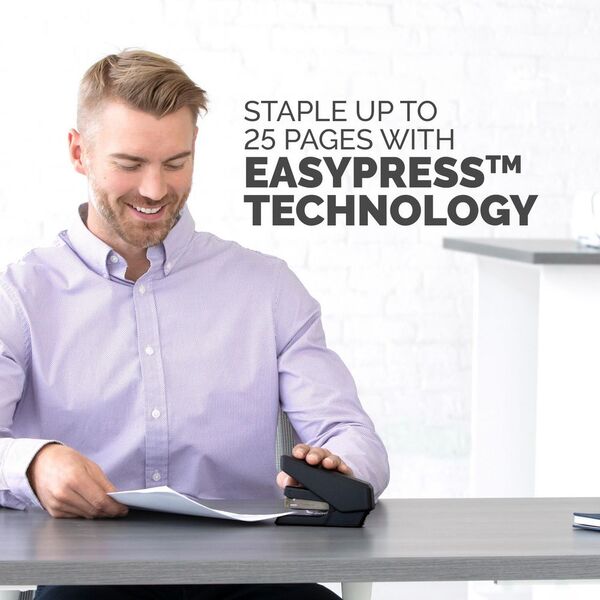 Fellowes Lx840 Half Strip Easy Press Stapler Black - FEL 5012901 - Al Masam Stationery LLC