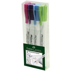 FABER-CASTELL Marker Slim White Board creative PET Box of 4 - Al Masam Stationery LLC