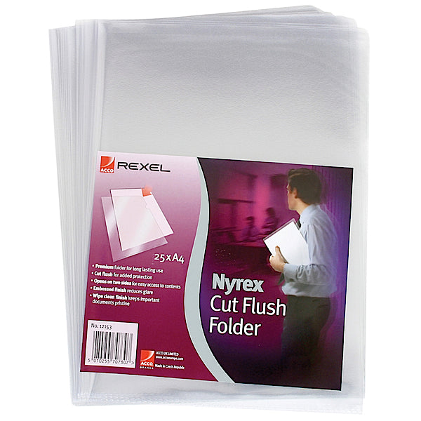 2 Side Open Rexel Cutflush Folder PFC/A4