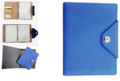 AMS-RM-200-F-56 - BLUE PU LEATHER ORGANIZER - Al Masam Stationery LLC