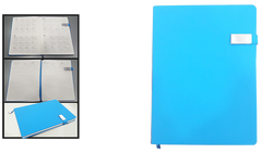 AMS-RM-8504 - LIGHT BLUE - A4 size - Soft touch Notebooks - Al Masam Stationery LLC