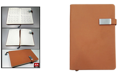 AMS-RM-8504 - Brown -A4 size- Soft touch Notebooks - Al Masam Stationery LLC