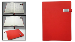 AMS-RM-8505 - RED -A5 size- Soft touch Notebooks - Al Masam Stationery LLC