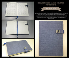 Dark Gray- A5 - Fabric Cover Notebook - Al Masam Stationery LLC