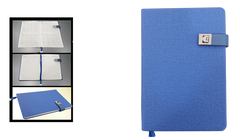 BLUE - A5 - Fabric Notebooks - Al Masam Stationery LLC