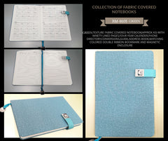 GREEN - A5 size - Fabric Notebooks - Al Masam Stationery LLC