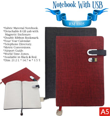 AMS-RM-8805 - NOTEBOOKS WITH USB - Al Masam Stationery LLC