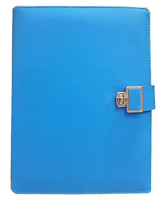 AMS-RM-200-F-44 - (BLUE) PU Leather Organizer - Al Masam Stationery LLC