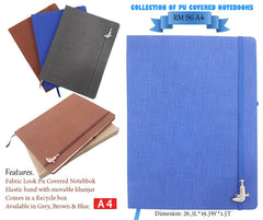 AMS-RM-96- A4 size PU covered notebooks - Al Masam Stationery LLC