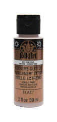 Folkart Extreme Glitter Multi Surface Paints Rose Gold - Al Masam Stationery LLC